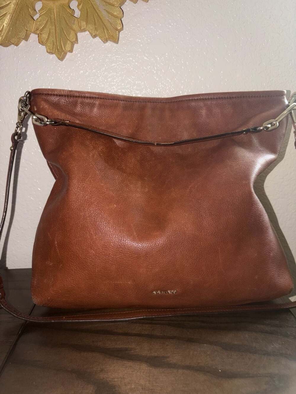 Coach Brown Leather Slouchy Shoulder Bag